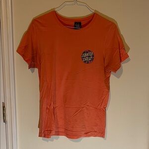 Santa Cruz Skateboards Women's Tee in Vibrant Orange